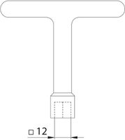Schlüssel Fig. 100 zu Gussdeckel - Fig. 26/27/28, Nottaris