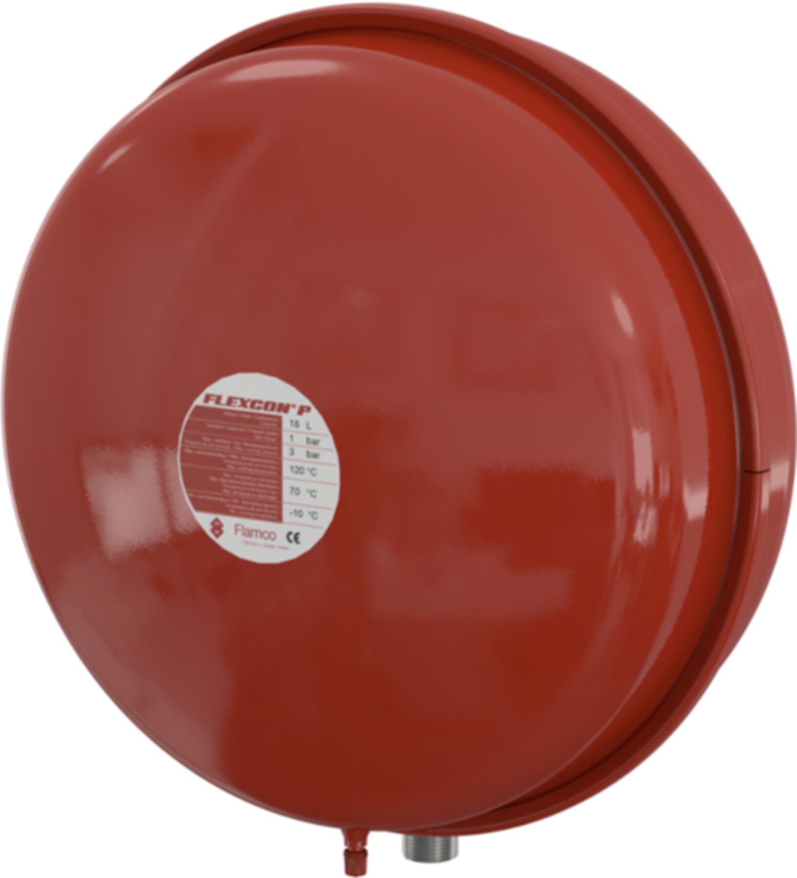 Druckausdehnungsgefässe FLAMCO Flexcon P - Wasseranschluss unten 3/4" 3 Bar