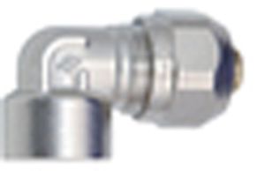 Übergansverschraubung,vernickelt - Winkel mit IG  1/2"-16x2
