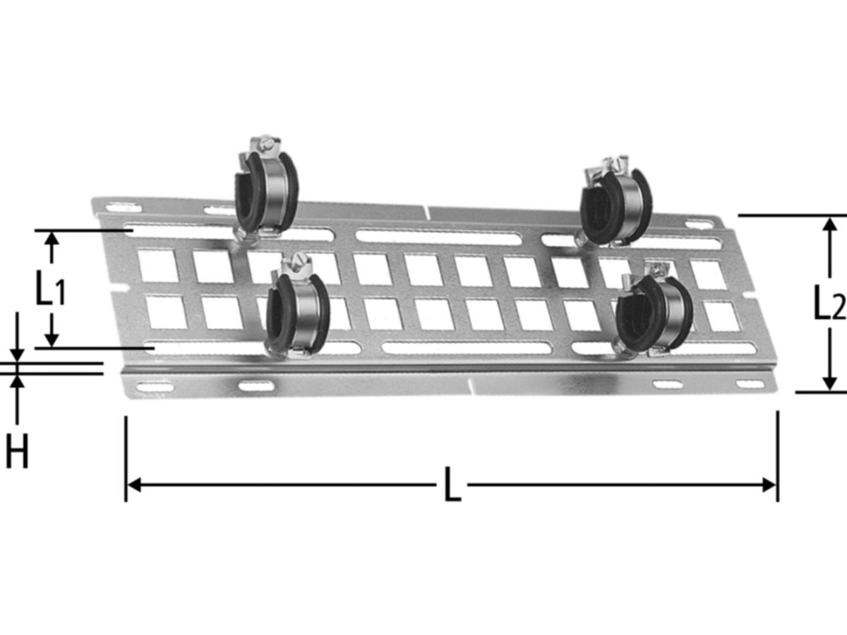 Optiflex Halteplatte - für Verteiler 86002