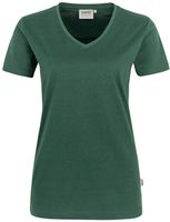Damen V-Shirt Mikralinar PRO, Gr. M - hp tanne