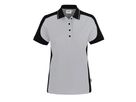 Poloshirt Mikralinar Contrast Gr. L - titan/schwarz