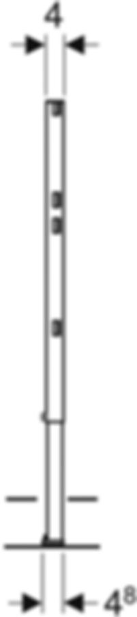 Geberit Duofix Ständer teilhoch - 82-112 cm