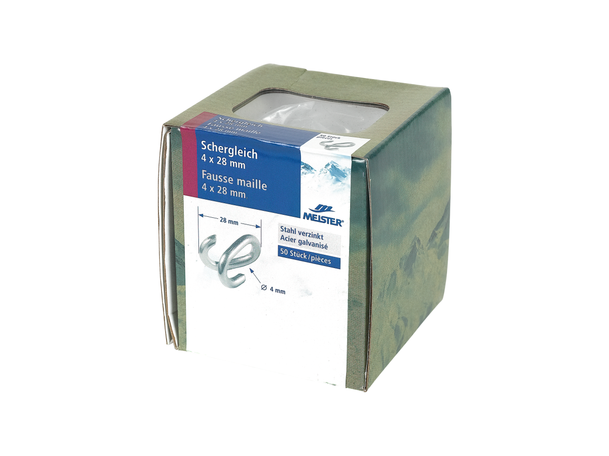 Schergleich 5x34mm Stahl verz. - Kartonbox (M) à 50 Stk.