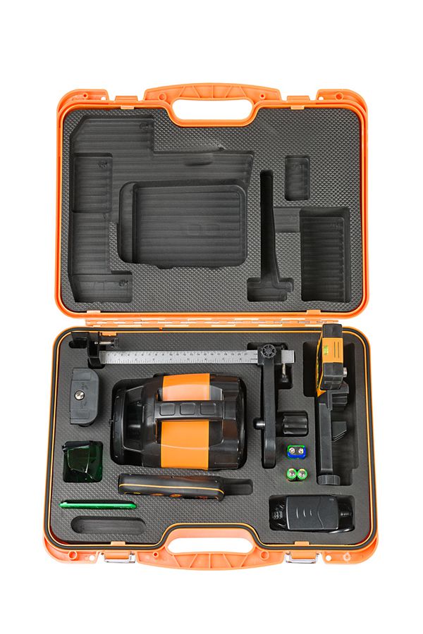 Rotationslaser FLG245HV GREEN - vertikale,m. Handempfänger, Lattenhalter