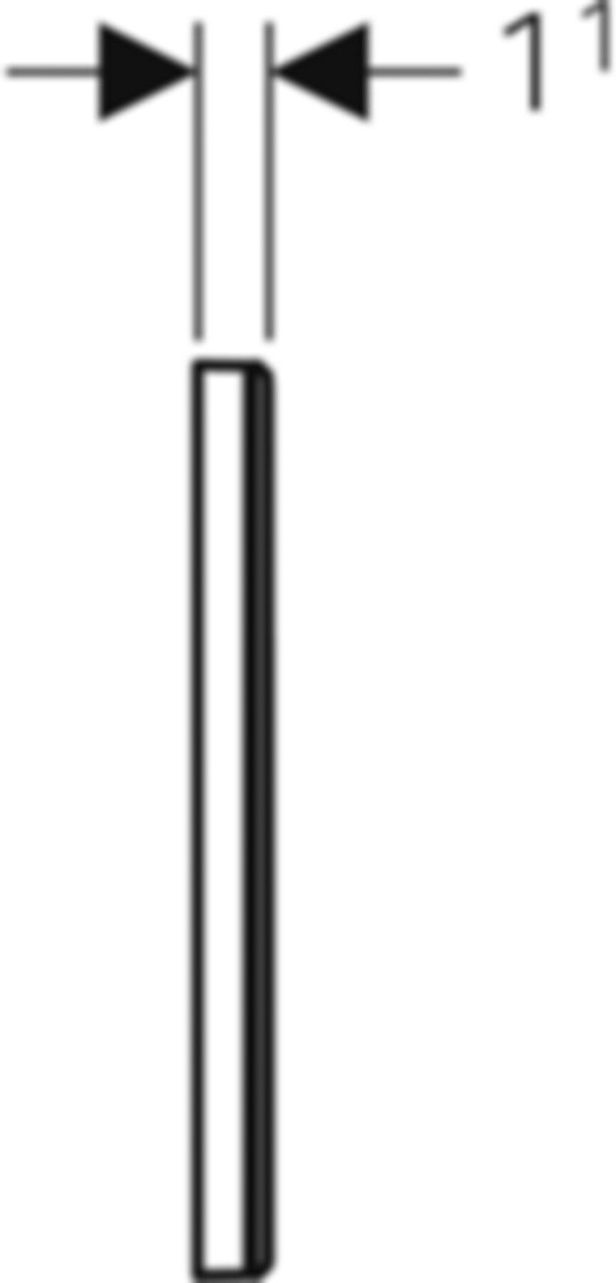 Abdeckplatte, zu Geberit Hygienespülung