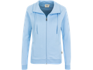 Damen-Sweatjacke College 3XL eisblau - 70% Baumwolle, 30% Polyester, 300 g/m²