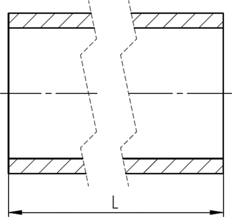 HDPE-Druckrohr PE100 S-5/PN16  140 mm - blau-gestreift für Wasser Stg. à 10 m.