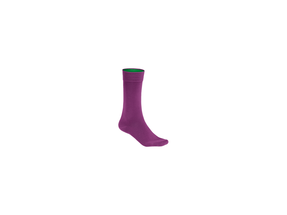 Socken Premium Gr. M, aubergine - 85% Baumwolle, 12% Polya. u. 3% Elasthan