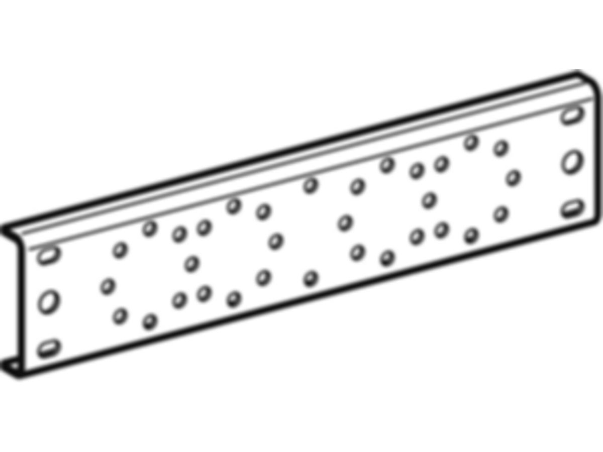 Montageplatte Mepla zweifach, gerade
