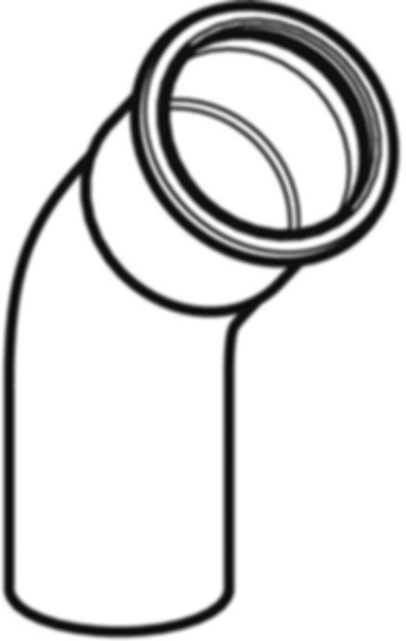 Mapress C-Stahl Bogen 45° - mit Steckende