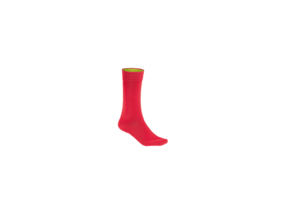 Socken Premium Gr. L, rot - 85% Baumwolle, 12% Polya. u. 3% Elasthan