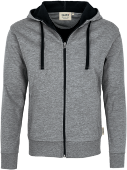 Kapuzenjacke Bonded XS grau mel./tinte - 75% Polyester, 25% Baumwolle, 340 g/m²