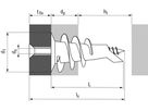 Gipskartondübel TOX Spiral