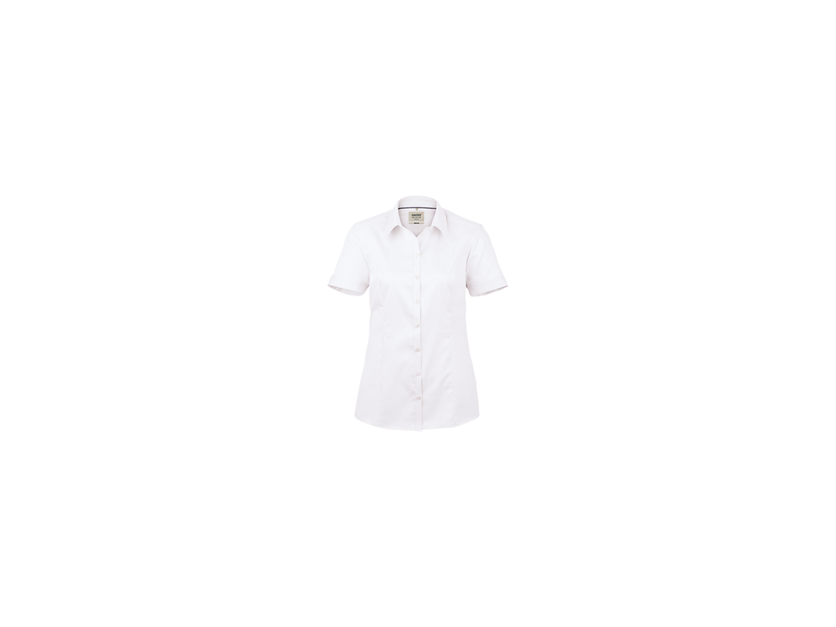 Bluse ½-Arm Business Gr. M, weiss - 100% Baumwolle