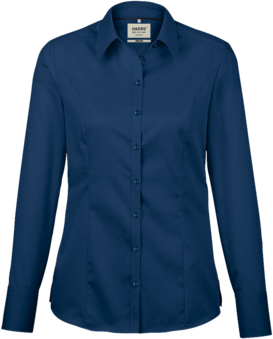 Bluse 1/1-Arm Business Gr. 2XS, marine - 100% Baumwolle, 120 g/m²