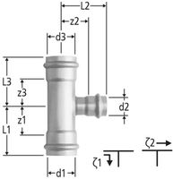 Optipress-Inox-T-Stück