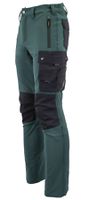 Arbeitshose oliv/schwarz - mit Knietaschen 89 % Poly, 11 % Elasth.