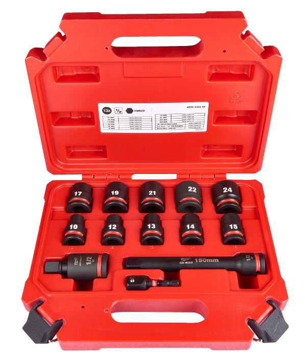 1/2" SHOCKWAVE Schlagnüsse Einlage - 32-teilige Einlage für Werkstattwagen 78