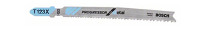 Stichsägeblatt T123 XF à 25 Stk. 100mm - Bosch für Metal, 1.5-10mm Blechstärke