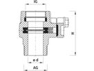 Einschraub-Anbohrsperre PN16  2"-2" - 3720