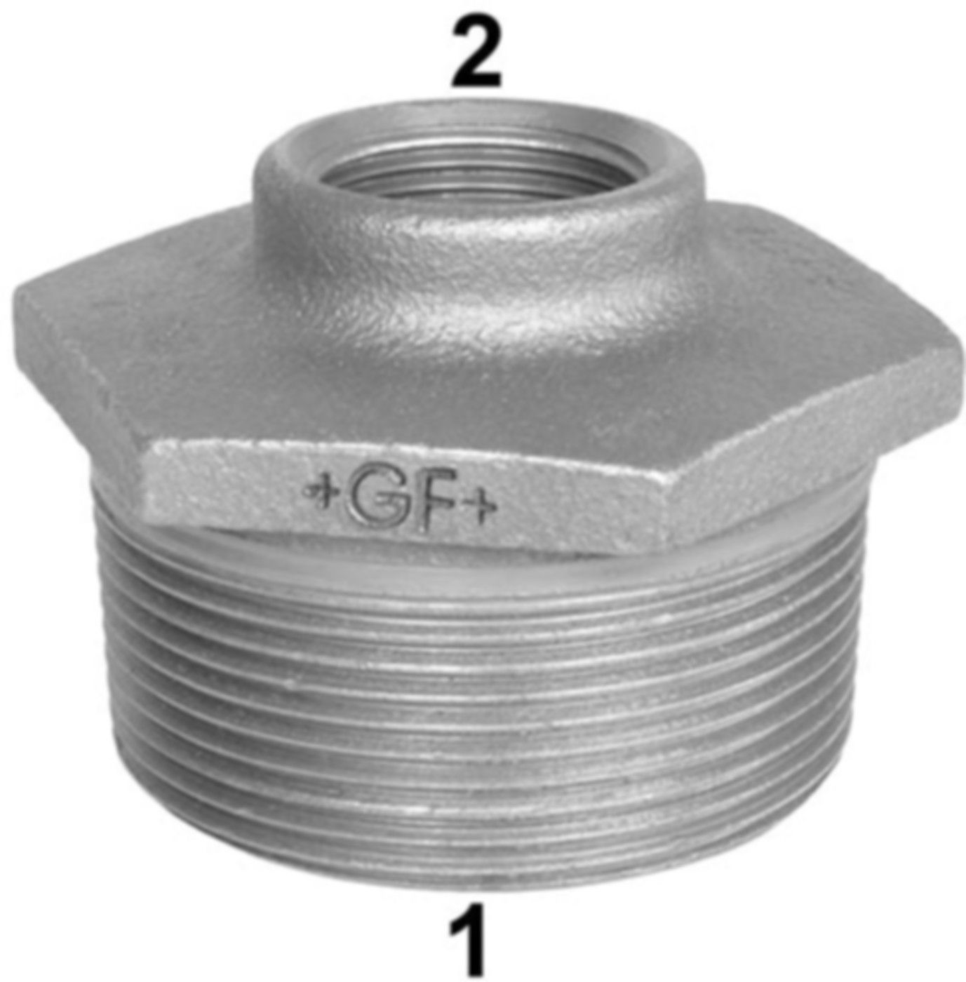 Nippel reduz. +GF+ 241 schwarz