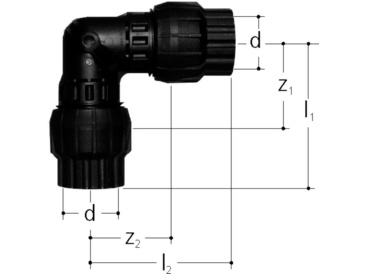Sanipex MT-Winkel 90°