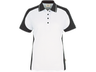 Damen-Polosh. Co. Perf. 4XL weiss/anth. - 50% Baumwolle, 50% Polyester, 200 g/m²