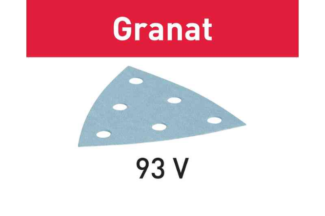 Schleifblätter V93/6 95x88mm Korn 320 - Festool Granat, (Pack à 100 Stk.)