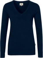 Damen-V-Pullover Merino Wool 2XL tinte - 100% Merinowolle