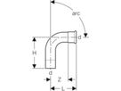 Mapress C-Stahl Bogen 90° - mit Steckende