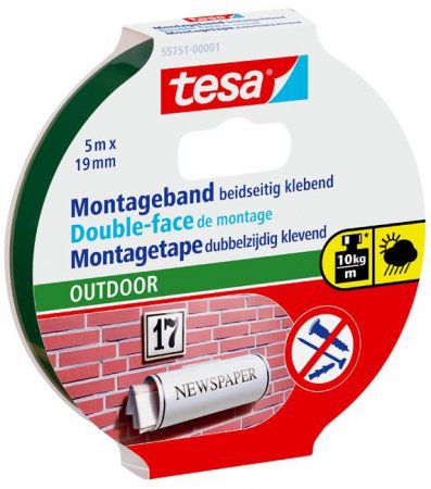 Montageband TESA Outdoor - doppelseitig klebend