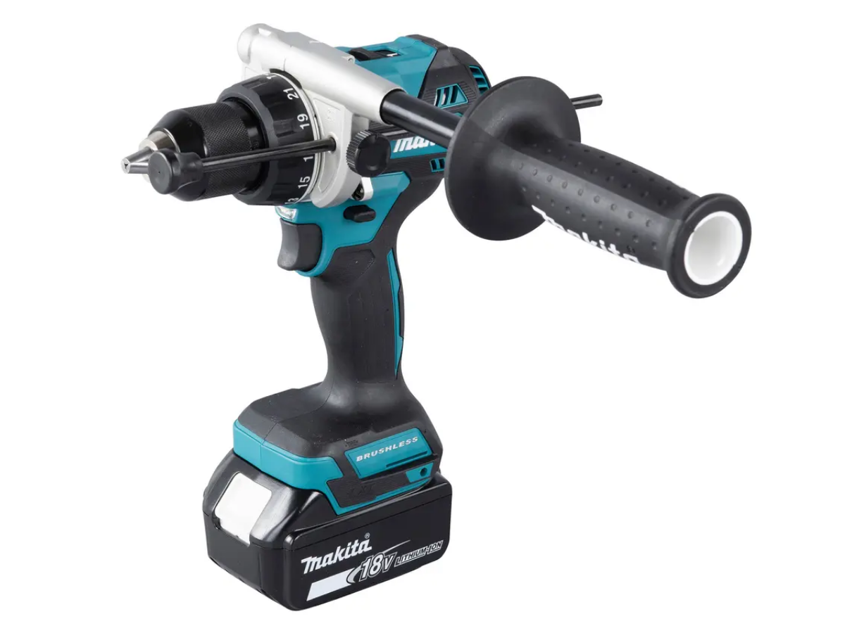 Akku-Schlagbohrschraub. MAKITA DHP492RTJ - 18V B/L2, 2x5Ah Akku/Ladegerät.