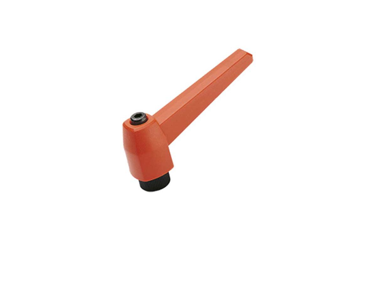 Verstellbare Klemmhebel Elesa MR. - Thermoplast orange RAL 2004