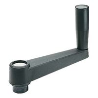 Handkurbeln Elesa MT. mit drehb. Griff - Thermoplast schwarz m. Sackl. Tolera. H9