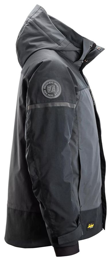 Winterjacke AllroundWork - Snickers, grau/grau, wasserdicht