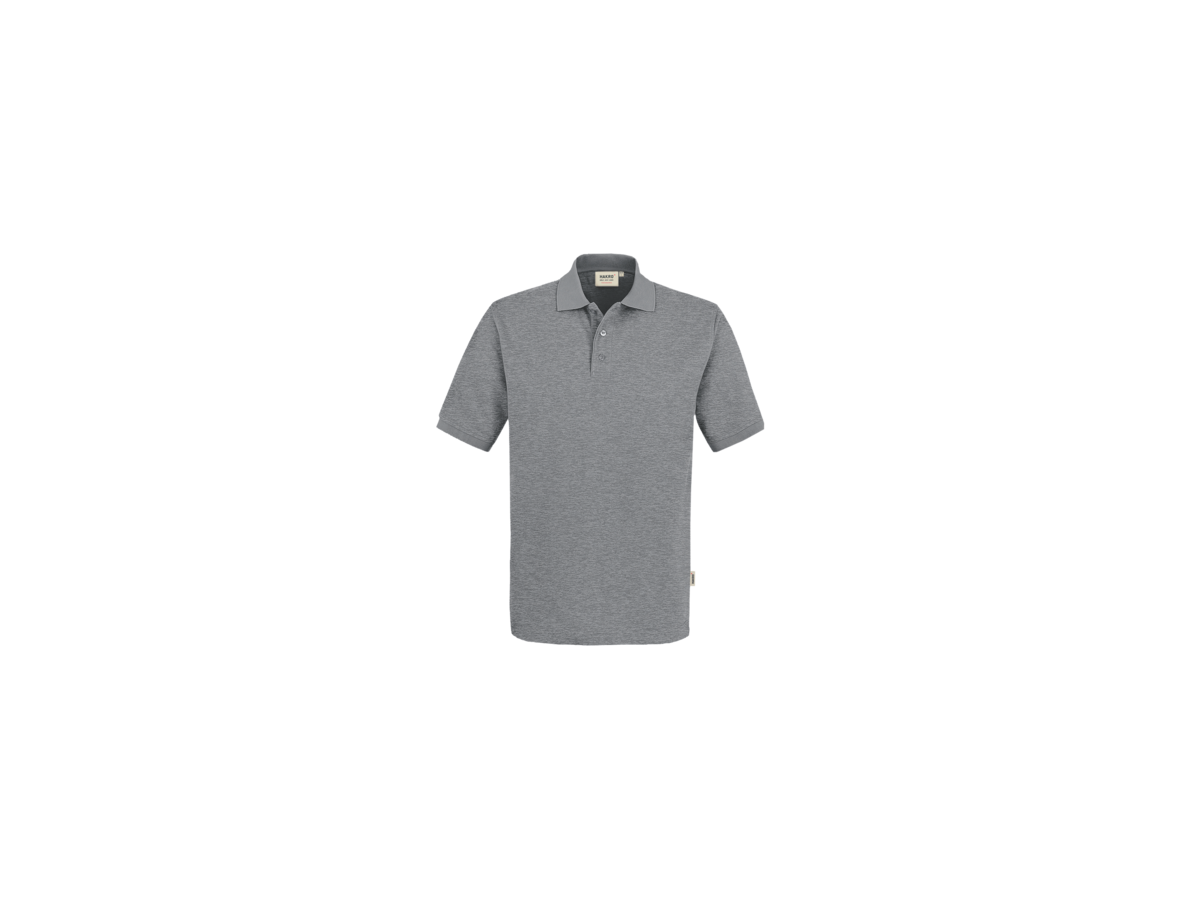 Poloshirt Perf. Gr. S, grau meliert - 50% Baumwolle, 50% Polyester, 200 g/m²