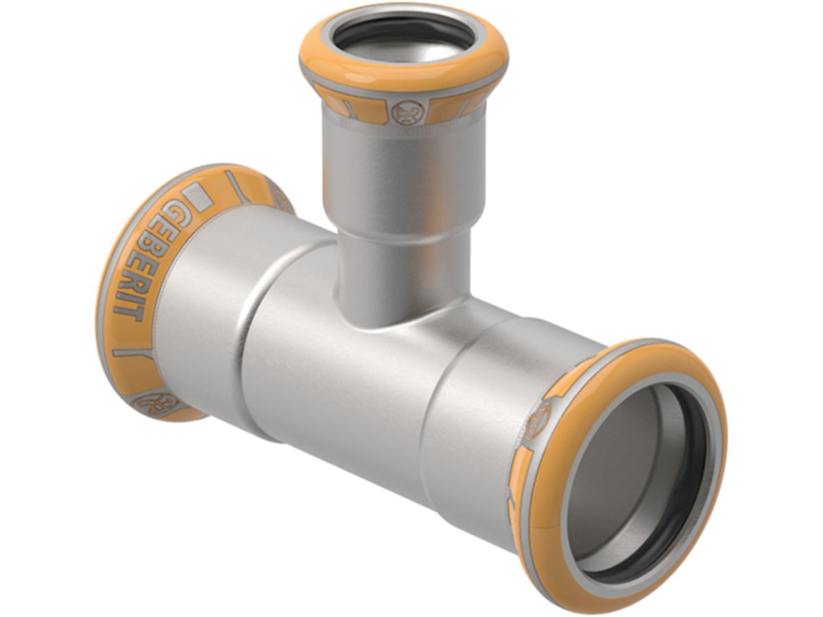 Mapress Therm T-Stück reduziert - d=88.9mm, d1=54mm, d2=88.9mm