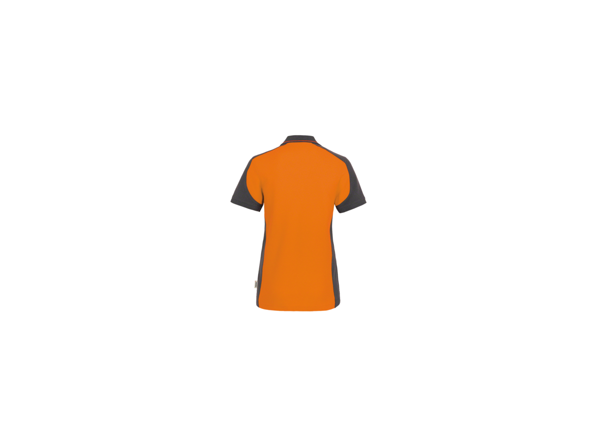 Damen-Polosh. Co. Perf. S orange/anth. - 50% Baumwolle, 50% Polyester, 200 g/m²