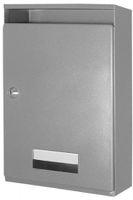 Briefkasten Select HUBER grau - BxHxT 254x360x100 mm