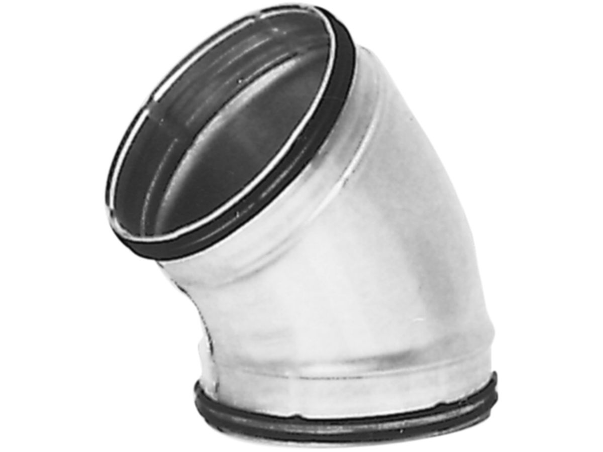 Spiralrohrbogen 45°