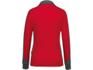 Damen-Sw.jacke Contr. Perf. XL rot/anth. - 50% Baumwolle, 50% Polyester, 300 g/m²