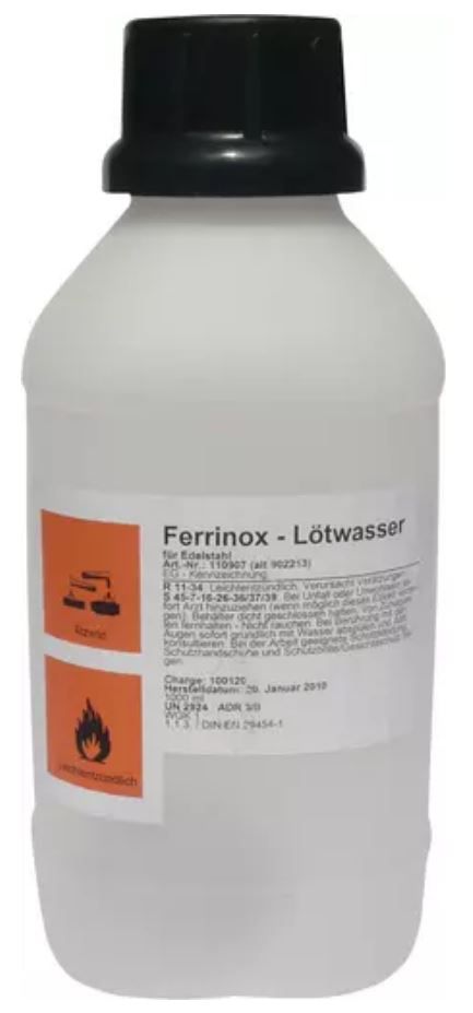 Flussmittel für Edelstähle Ferrinox 4000 - Flasch à 1.0 Kg.