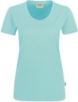 Damen V-Shirt Mikralinar PRO, Gr. 2XL - hp eisgrün