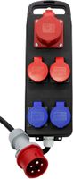 Portabler Stromverteiler CEE 400V/16A - 1xCEE, 2xT25, 2xT23, Kabel à  2m