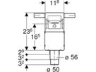 Geberit Wandeinbaukasten 50 - 56 mm