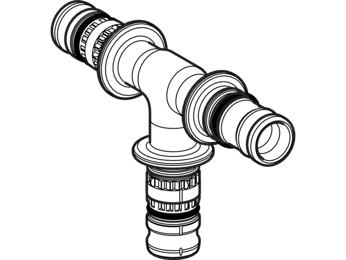 Geberit Mepla-T-Stück   20-MF20-16 - Meplafix