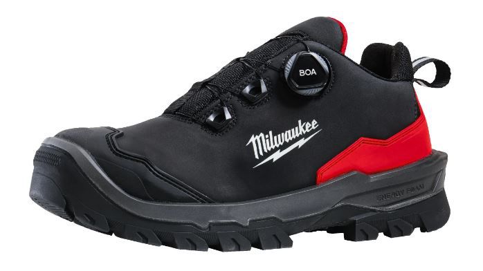 Sicherheits-Halbschuh schwarz Leder - Milwaukee, ARMOURTRED S3S BOA