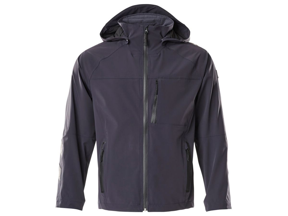 Hard Shell Jacke Stretch, Gr. S - schwarzblau, 87% PA / 13% EL