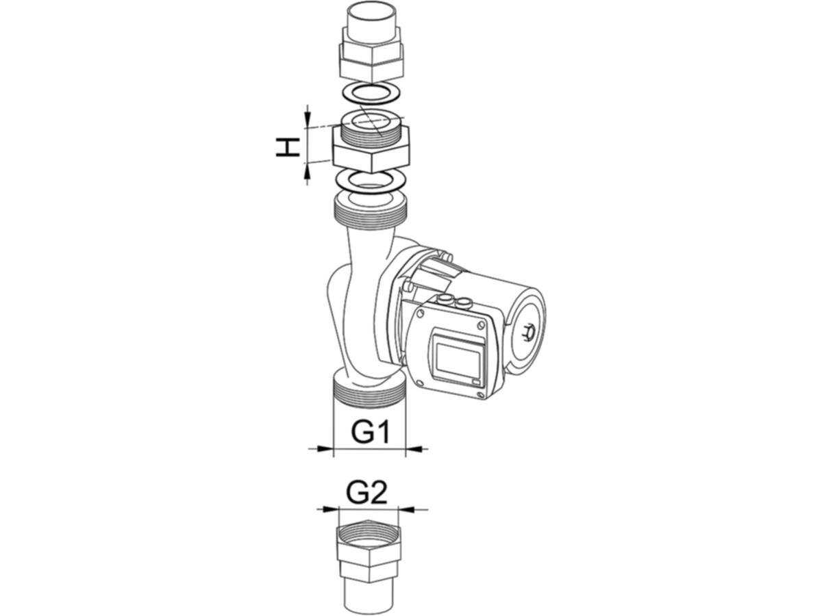 Biral Zwischenstück Z82 bronze - Dim.: 5/4" x 2" | H: 60 mm